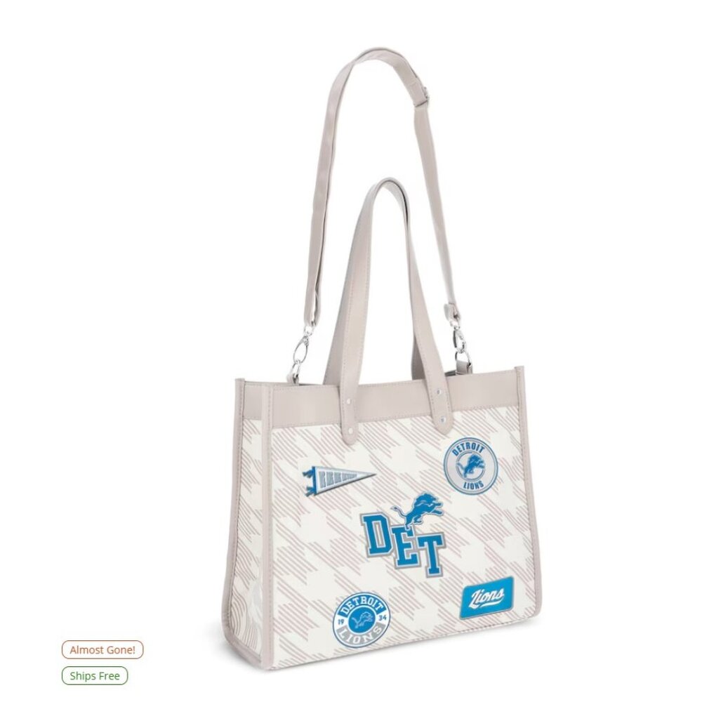 NWT Wear By Erin Andrews Detroit Lions Purse Tote Bag